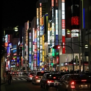 Tokijas. Vakarinės Šindžiuku šviesos