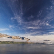 Pietinė sala. Rytas prie Vakatipu ežero