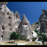 Kapadokija. Uolose išskaptuoti būstai