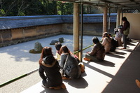 „Sausas peizažas“ Rioandžio šventykloje, Kijotas, Japonija